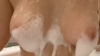 Nicole Dobrikov nude shower on bathroom