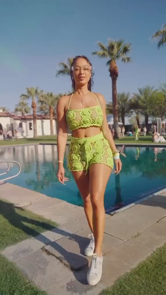 Draya Michele Hot video Nude Show in pool