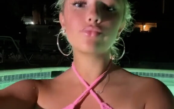 Breckie Hill Show Big Boobs In Pool Video Onlyfans Leaks